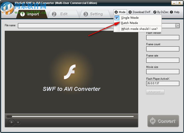 iPixSoft SWF to AVI Converter(SWF到AVI轉(zhuǎn)換器)