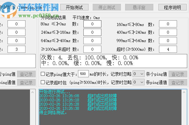 網(wǎng)絡波動檢測程序