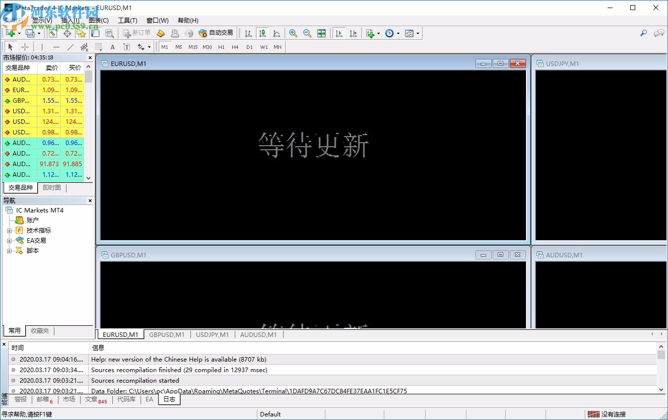 Mtatrader 4 IC Markets(<a href=http://www.stslhw.cn/s/hangqingfx/ target=_blank class=infotextkey>行情分析</a>交易軟件)