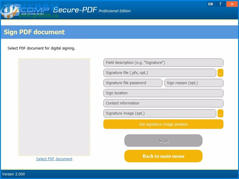 Secure-PDF Professional Edition