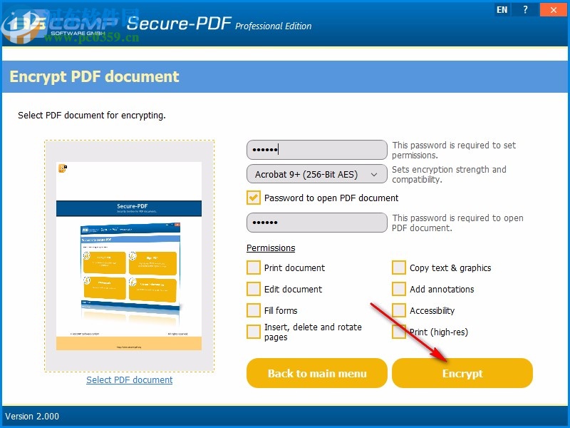 Secure-PDF Professional Edition