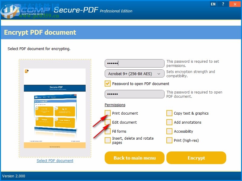 Secure-PDF Professional Edition