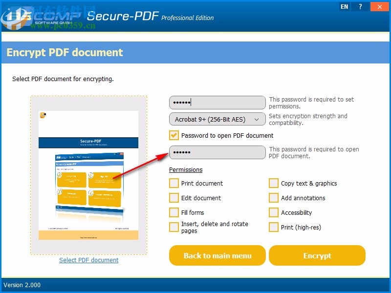 Secure-PDF Professional Edition