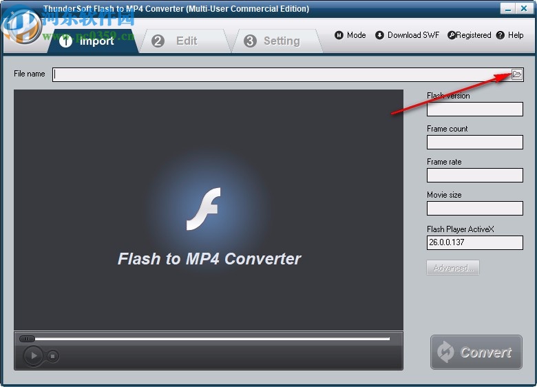 ThunderSoft Flash to MP4 Converter