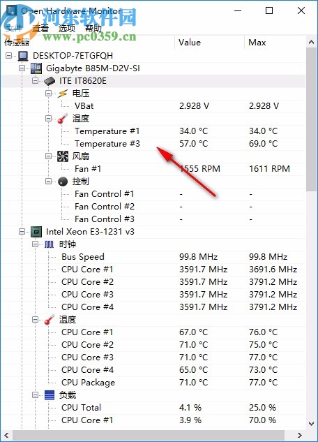 Open Hardware Monitor中文版(電腦硬件檢測(cè)工具)