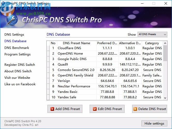 ChrisPC DNS Switch Pro破解版