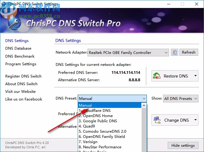 ChrisPC DNS Switch Pro破解版